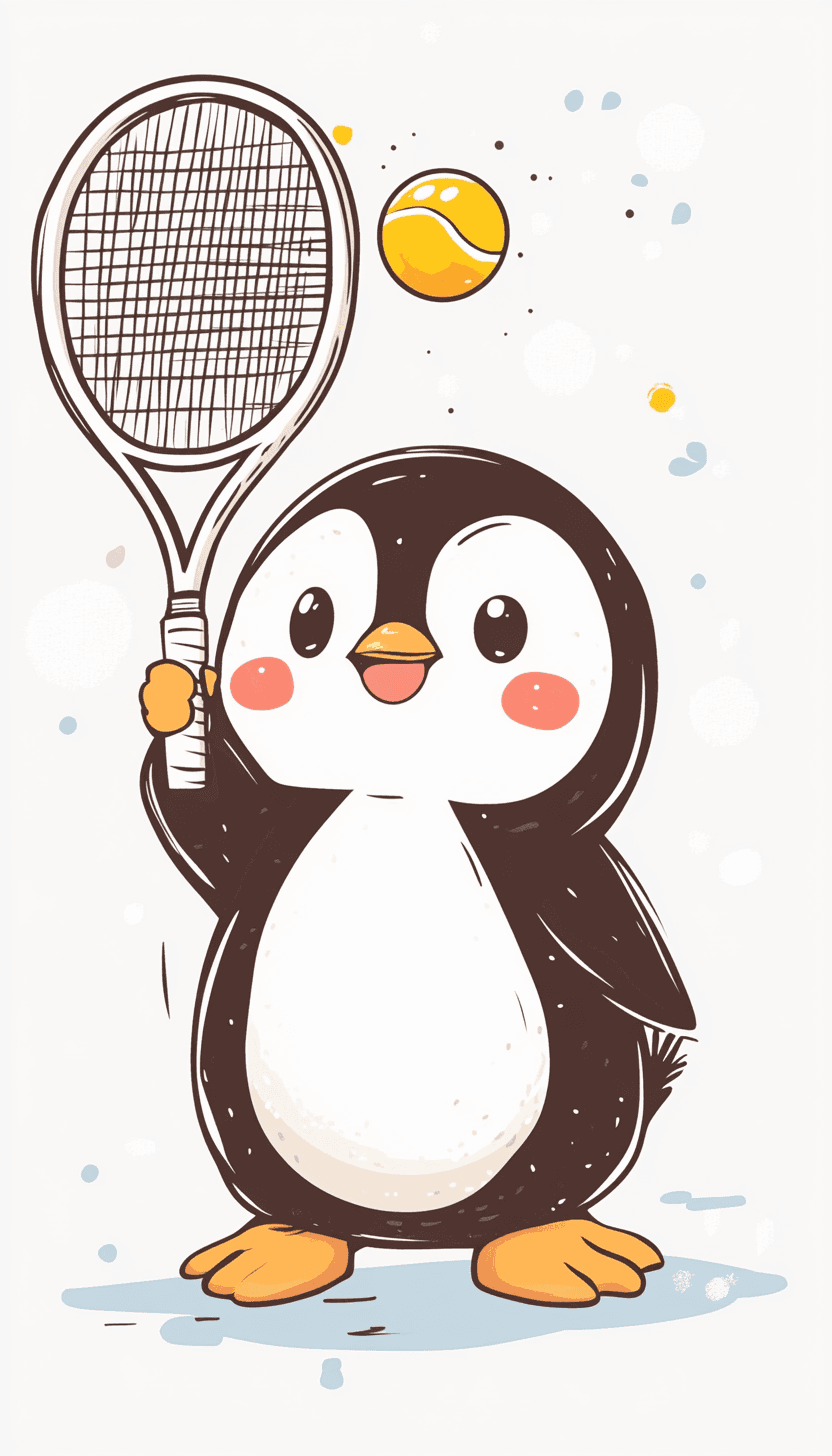 Penguin Starlight original repeating artwork