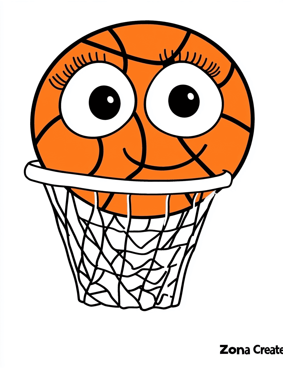 Basketball East original repeating artwork