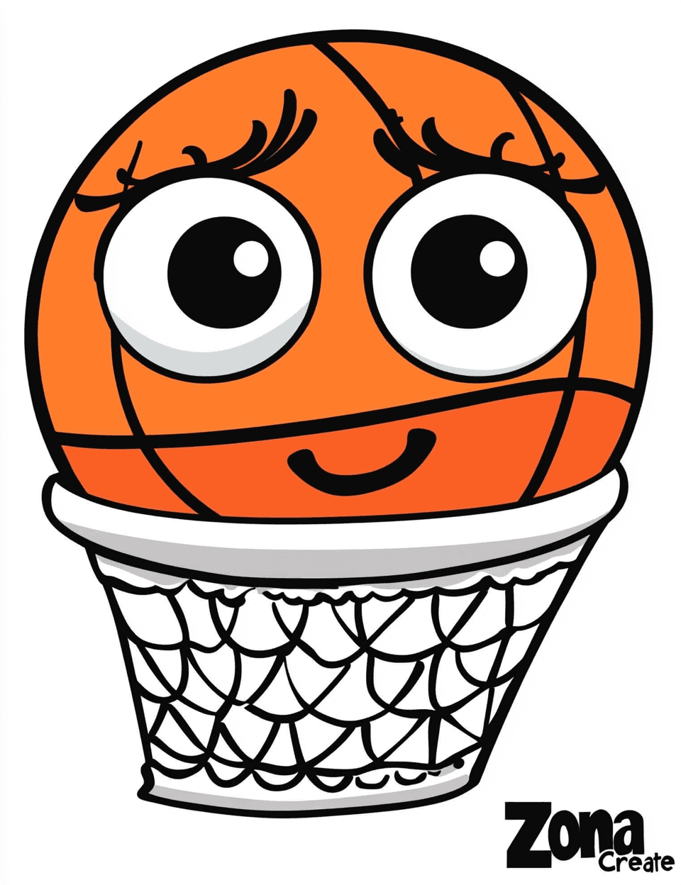 Basketball Summer original repeating artwork