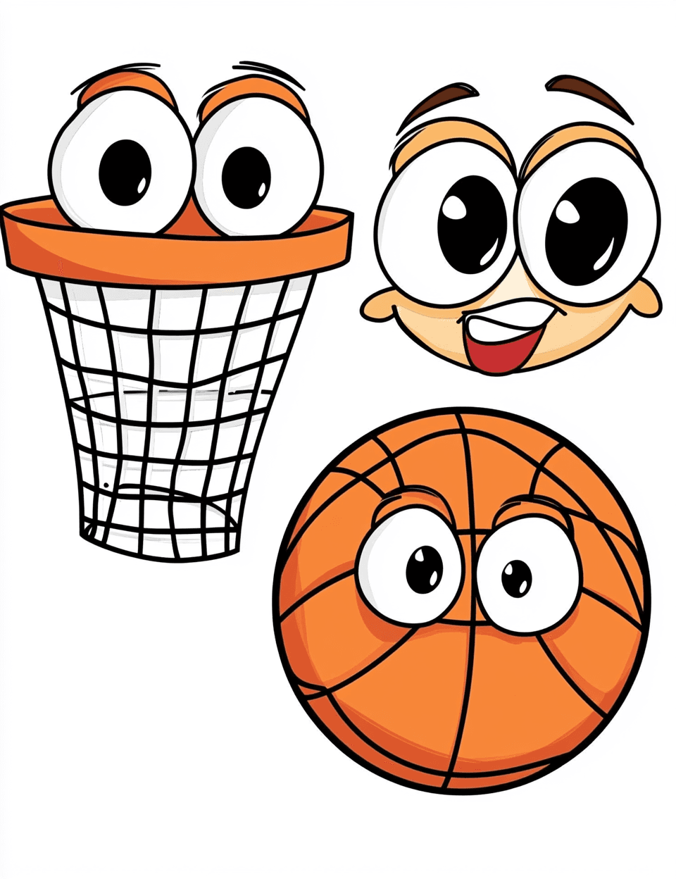 Basketball Flip original repeating artwork