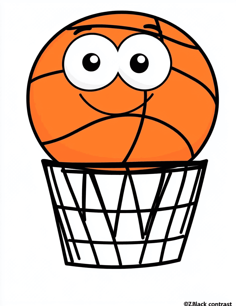 Basketball Night original repeating artwork