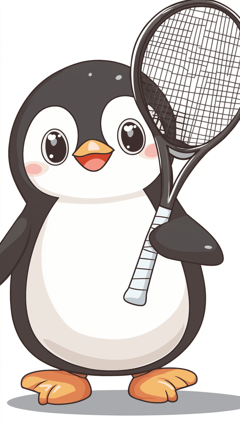 Penguin Flip original repeating artwork