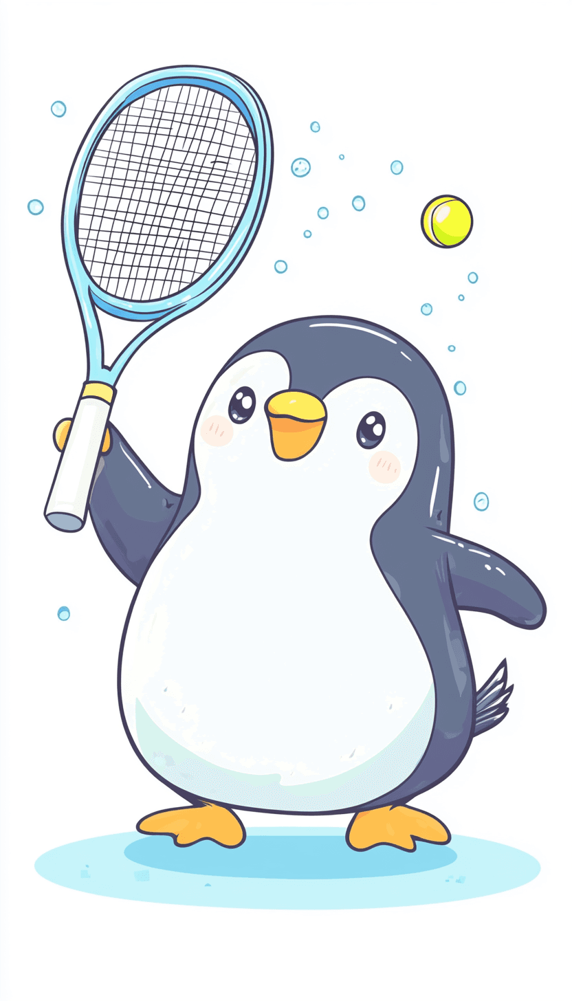 Penguin Pop original repeating artwork