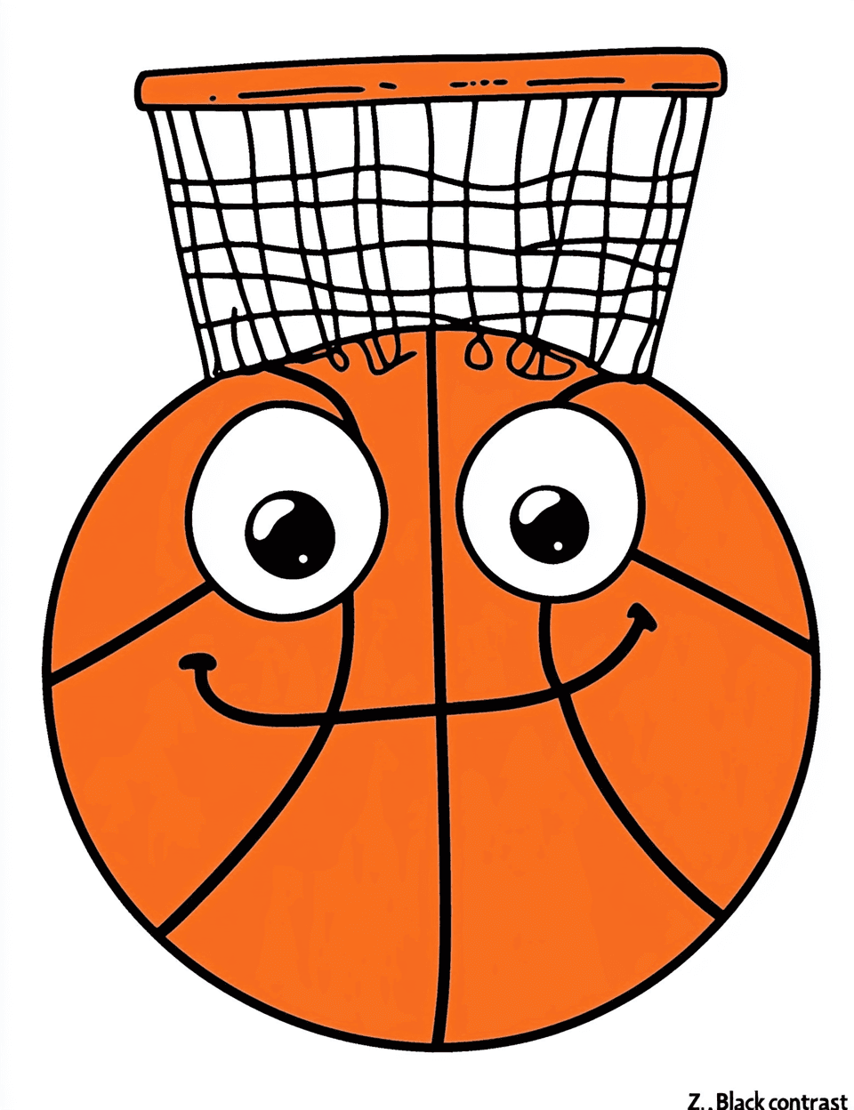 Basketball Kick original repeating artwork