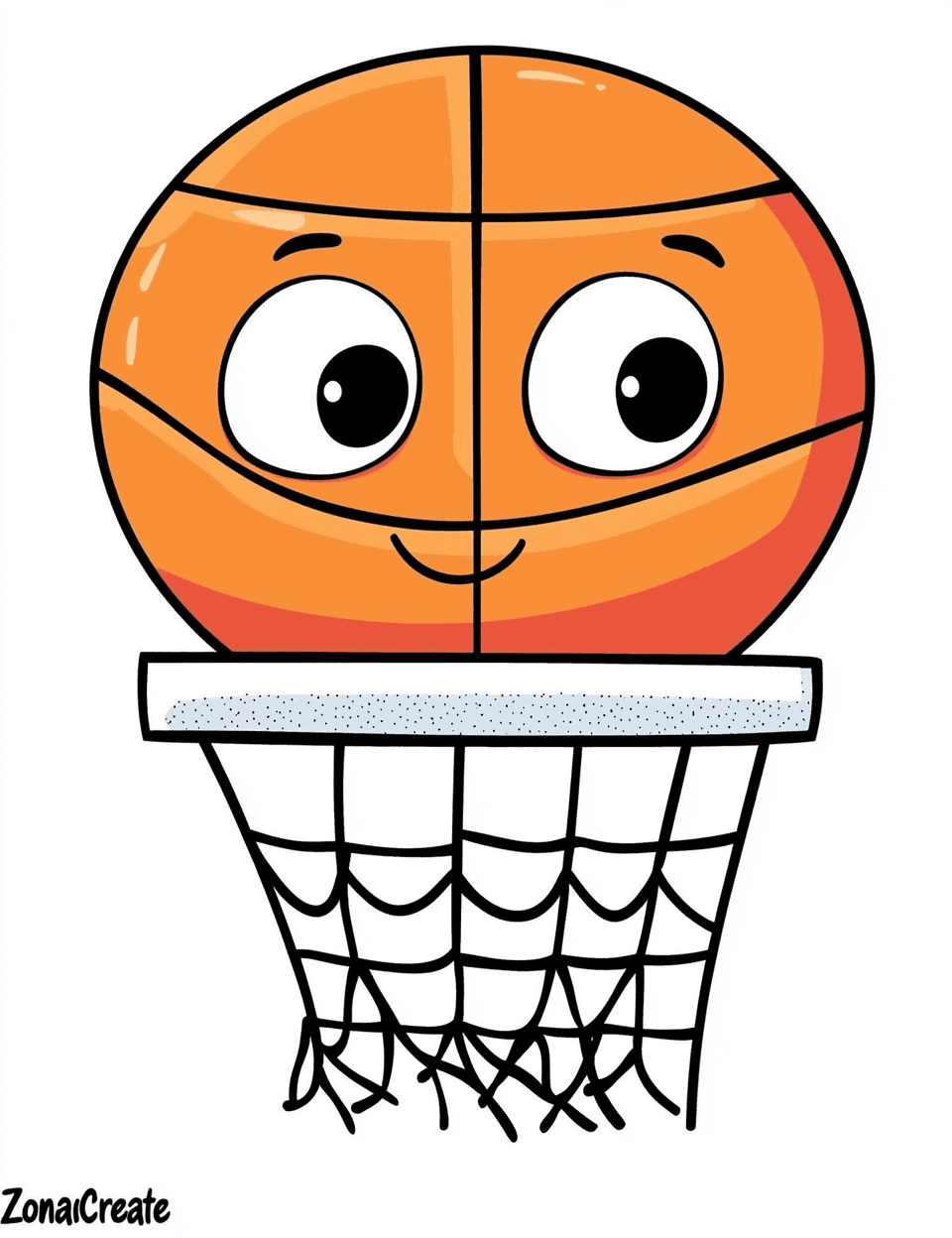 Basketball Sprint original repeating artwork