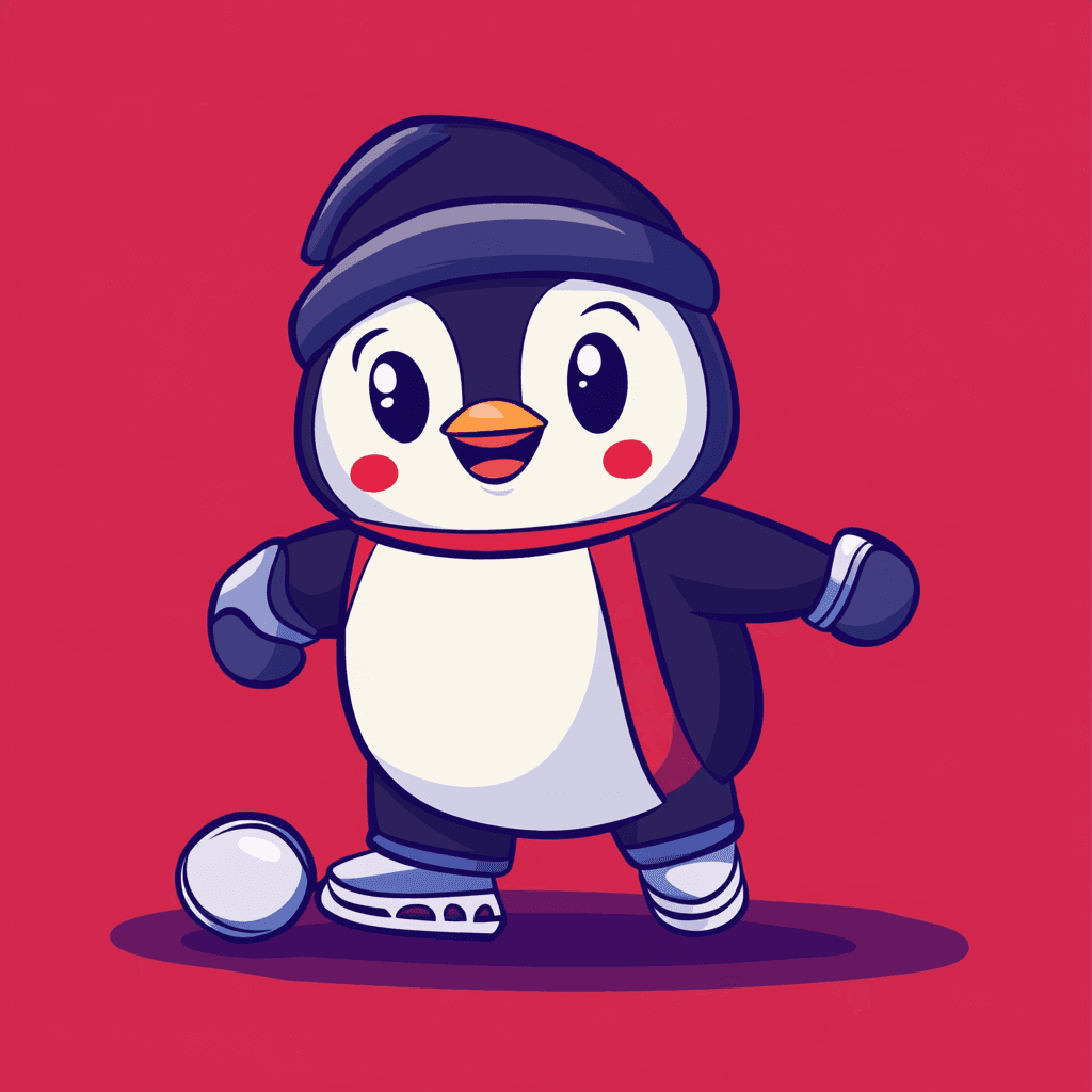 Penguin Gang original repeating artwork