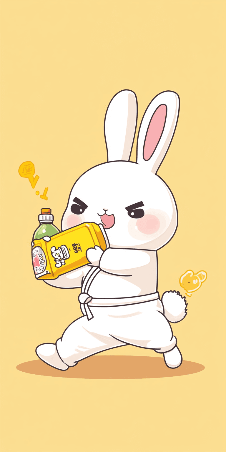 Bunny Morning original repeating artwork
