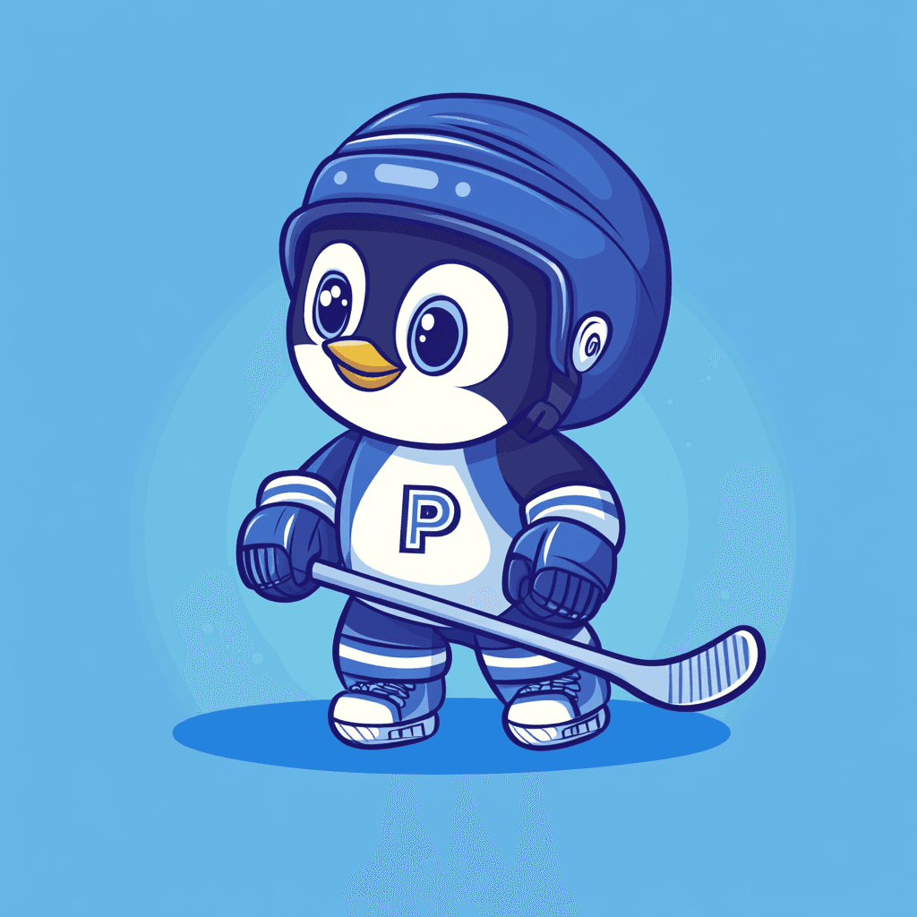 Penguin Club original repeating artwork