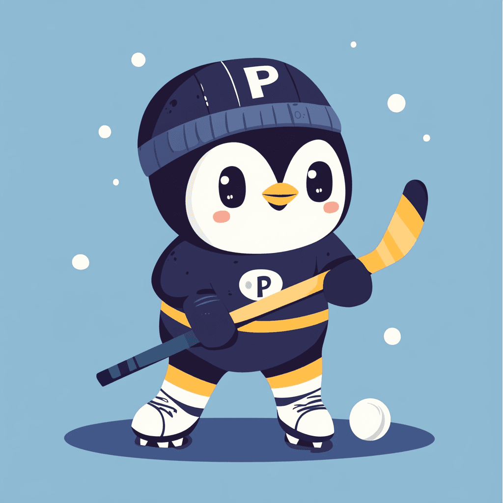 Penguin Crew original repeating artwork