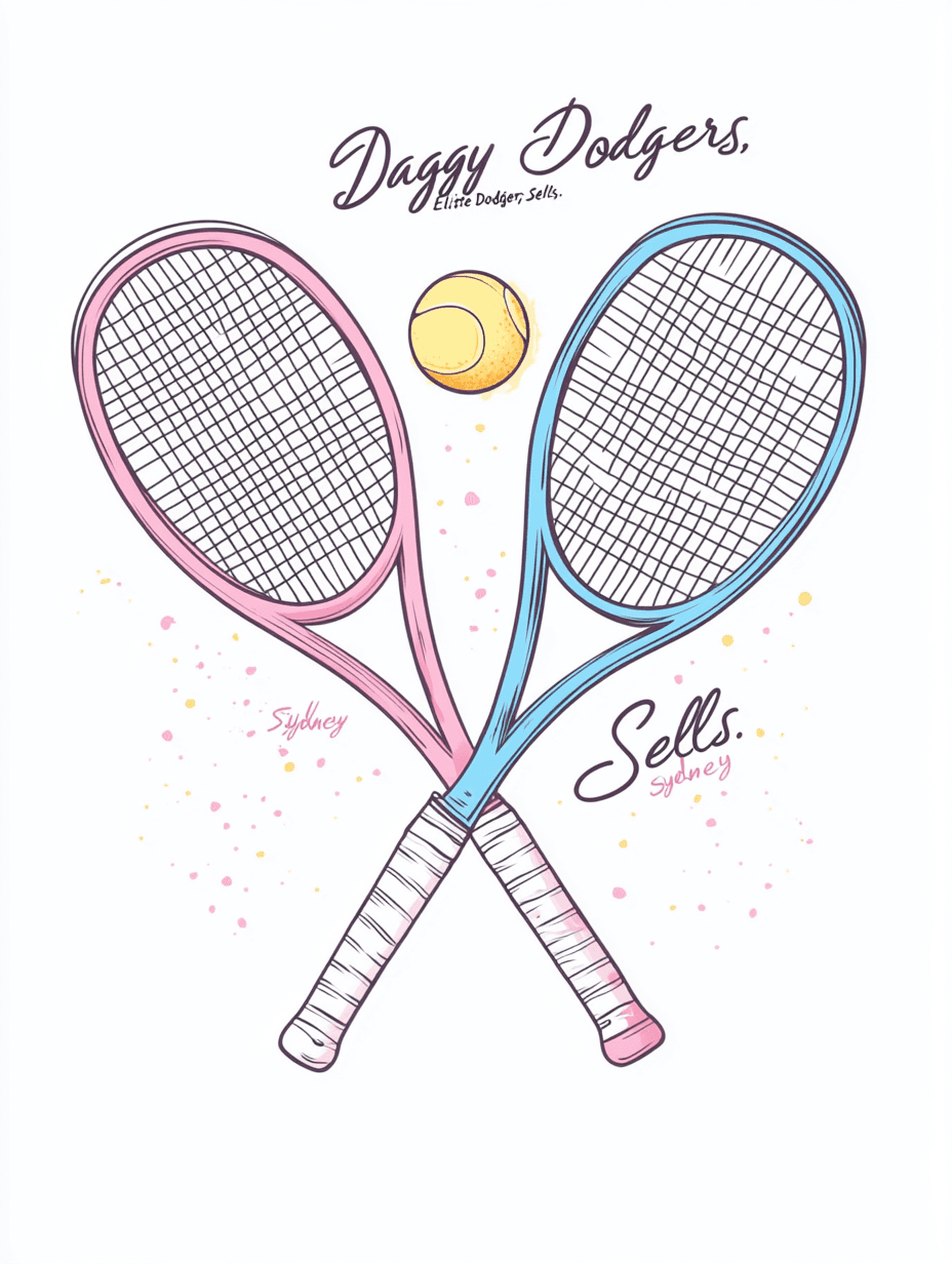 Tennis 113 original repeating artwork