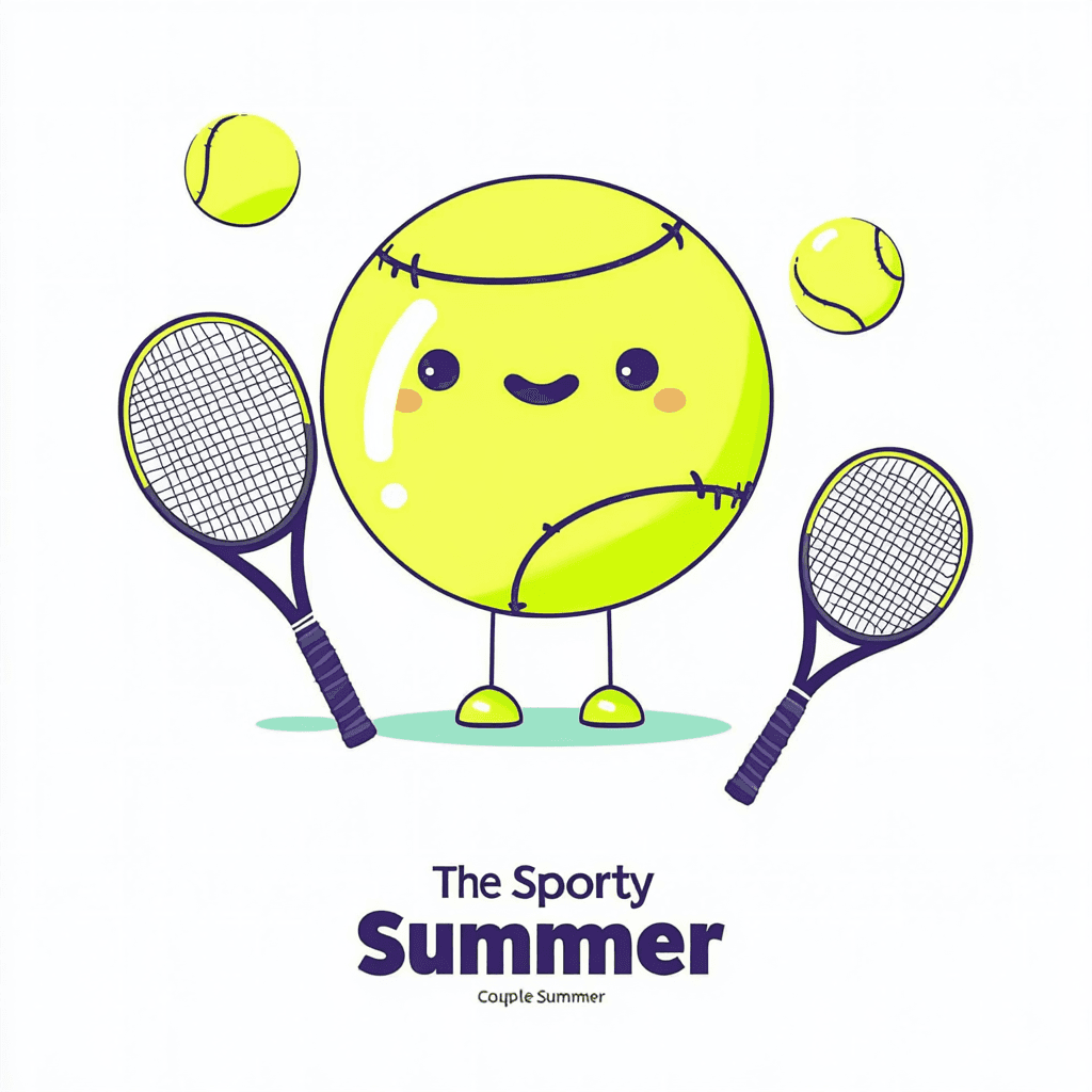 Tennis Dusk original repeating artwork