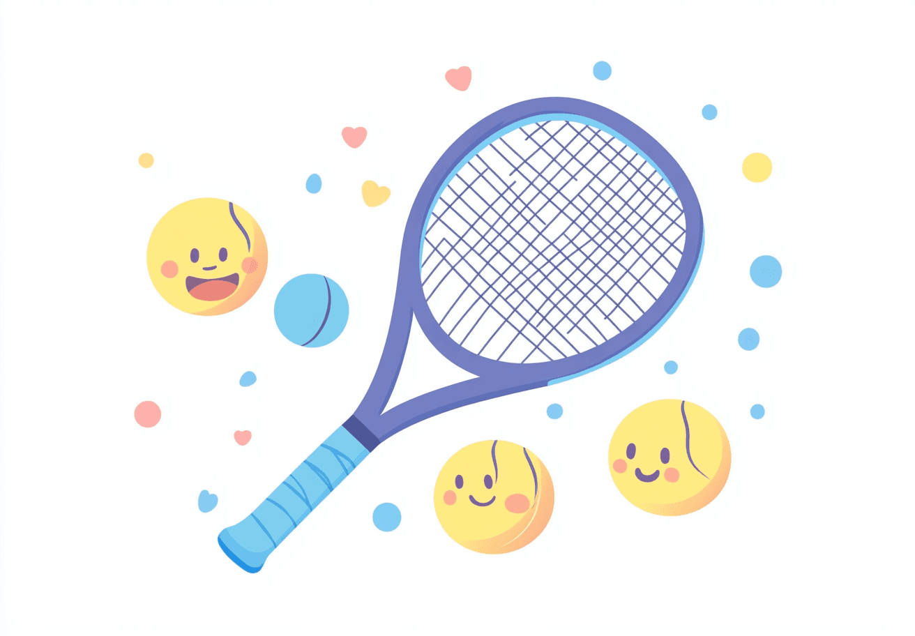 Tennis Series original repeating artwork