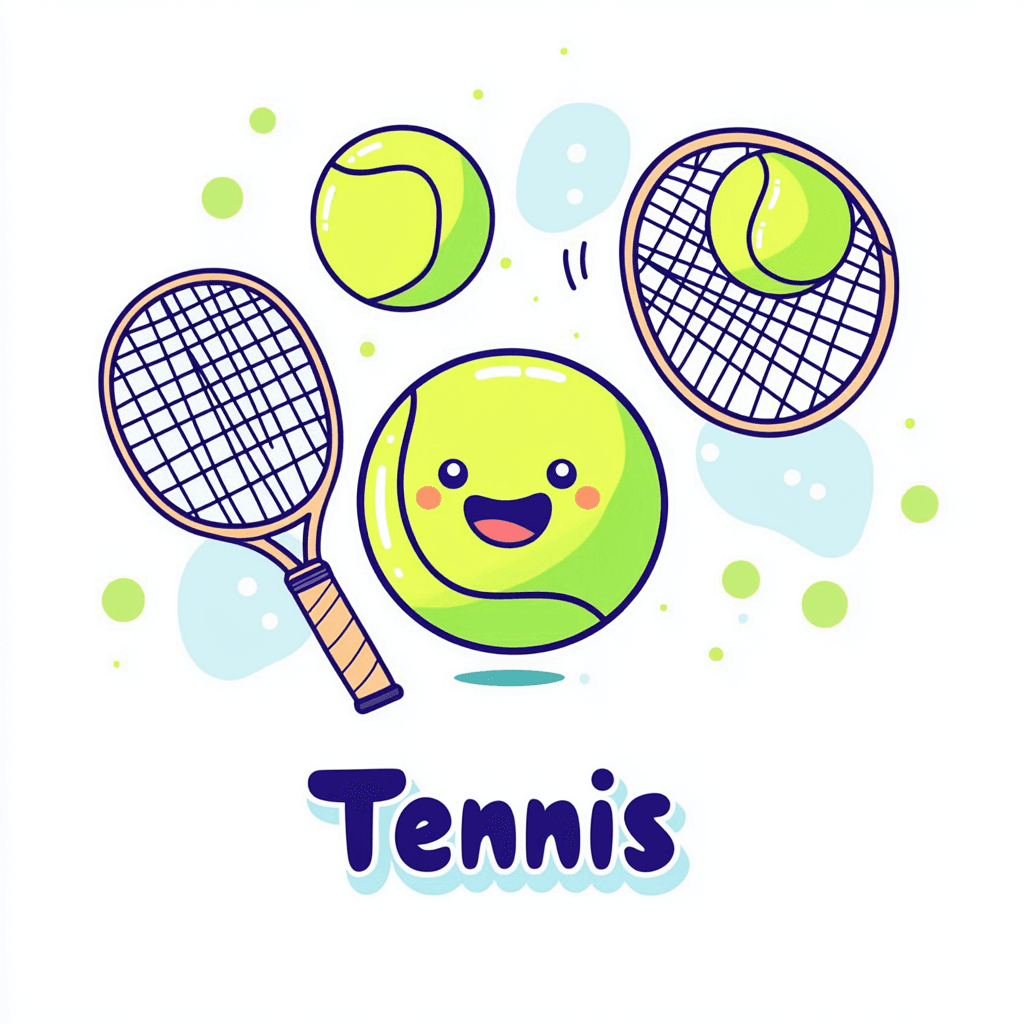Tennis Route original repeating artwork