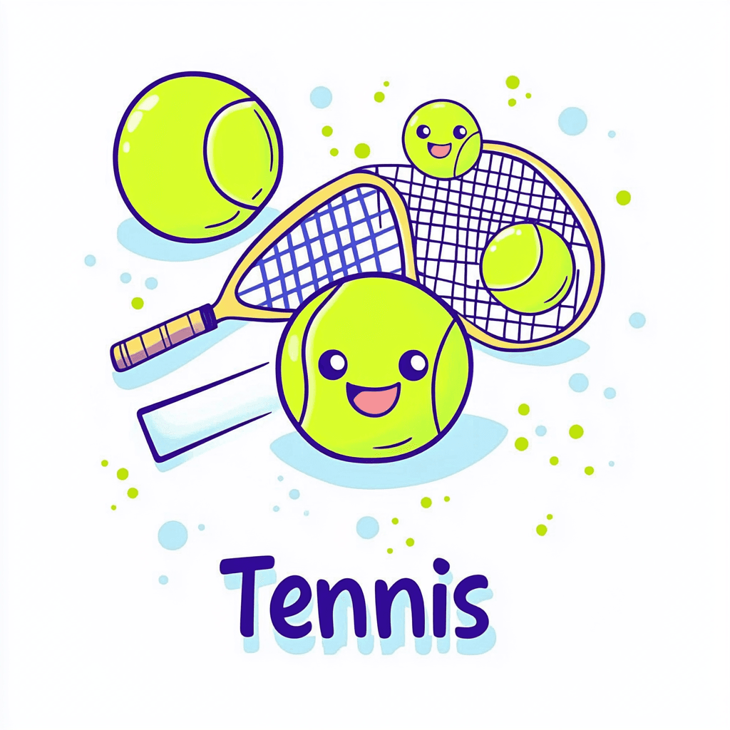 Tennis Night original repeating artwork