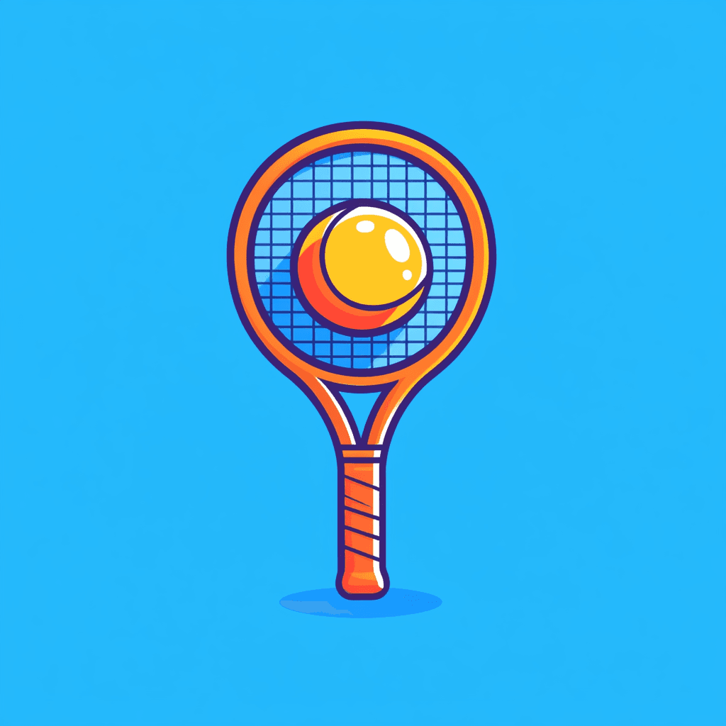 Tennis Autumn original repeating artwork