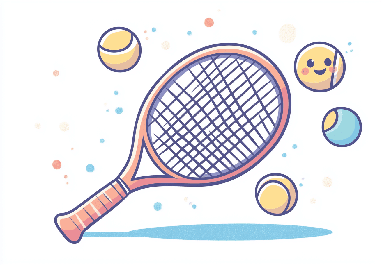 Tennis Slide original repeating artwork