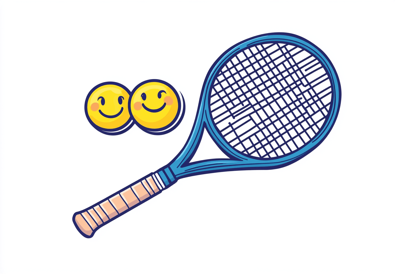 Tennis Evening original repeating artwork