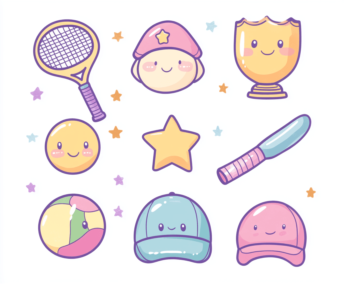 Tennis Echo original repeating artwork
