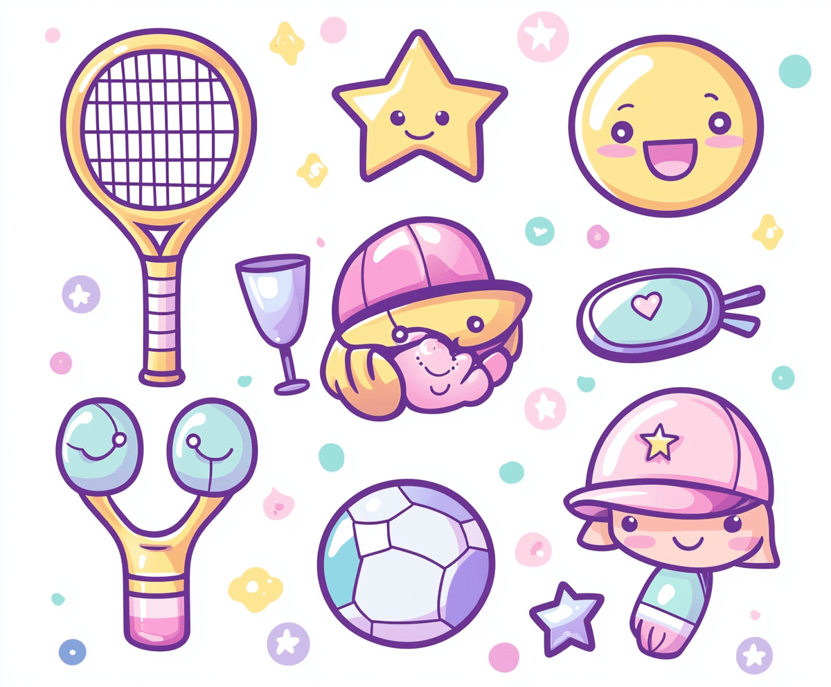 Tennis Gang original repeating artwork