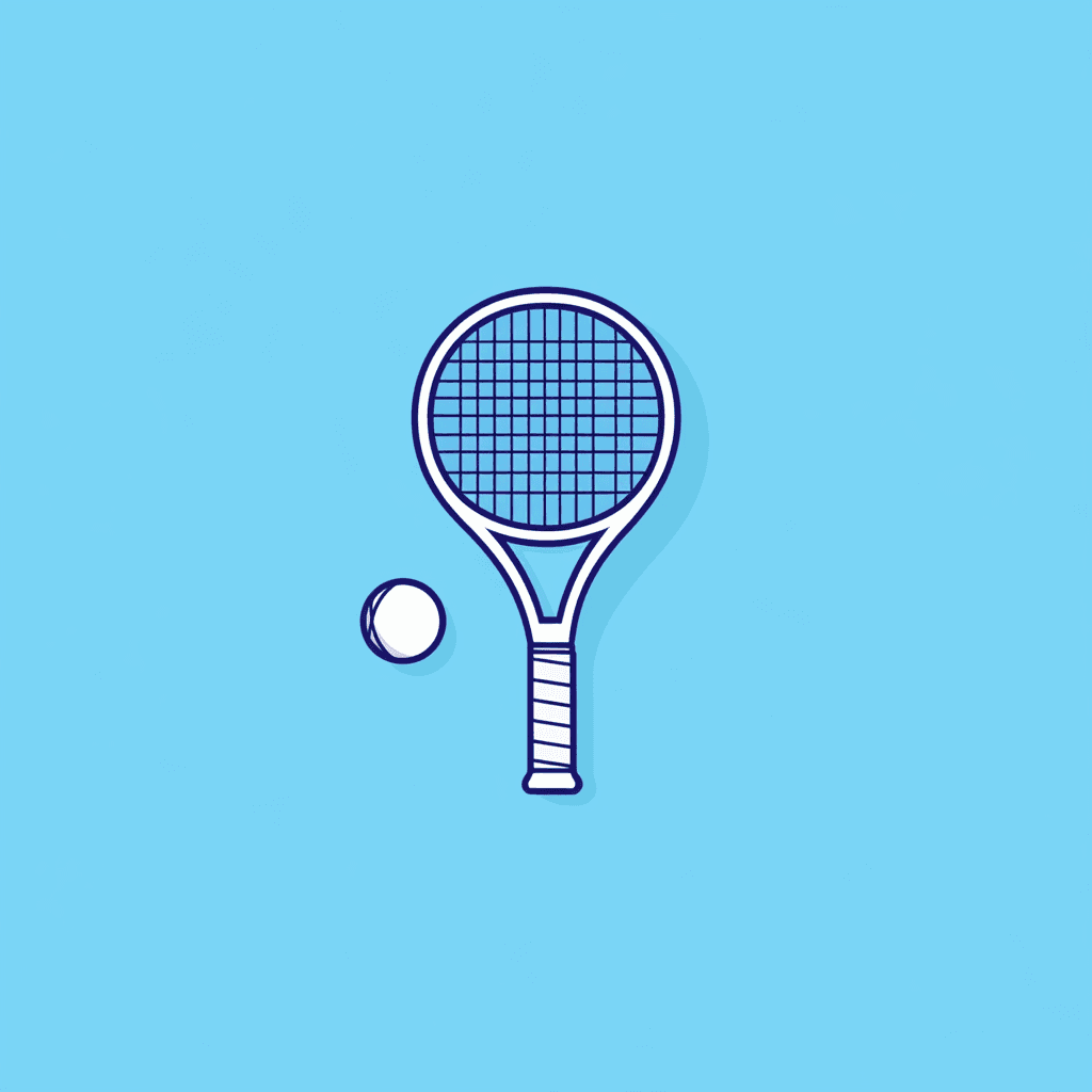 Tennis South original repeating artwork