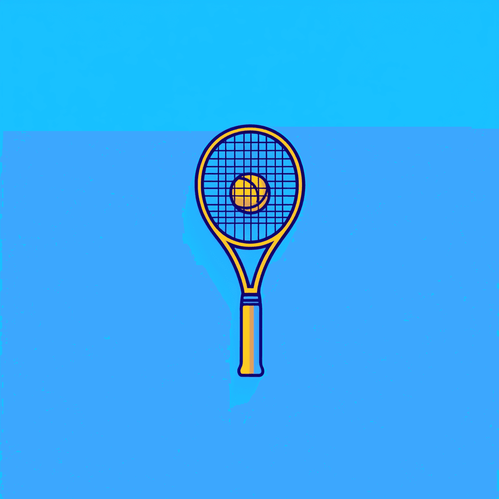 Tennis Ride original repeating artwork