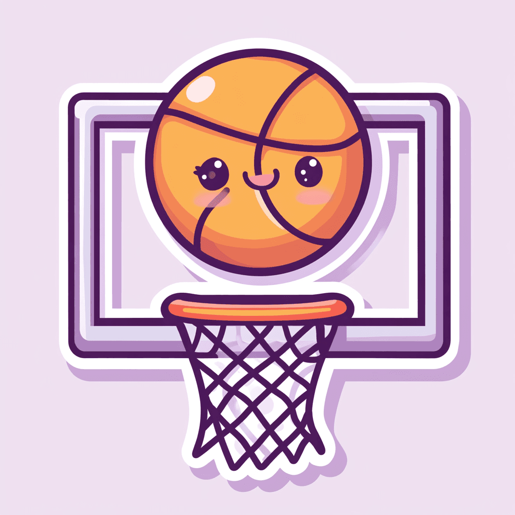 Basketball Spring original repeating artwork