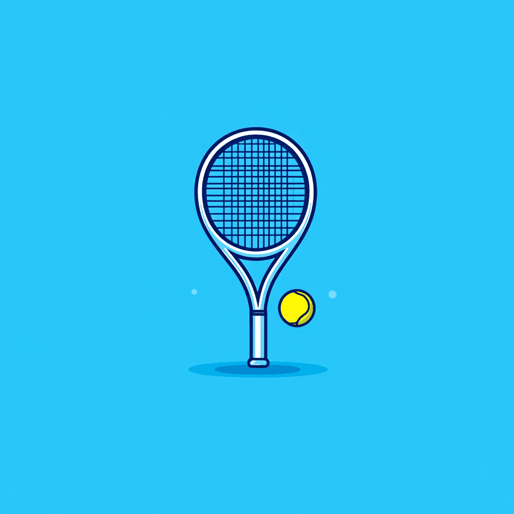 Tennis Duo original repeating artwork