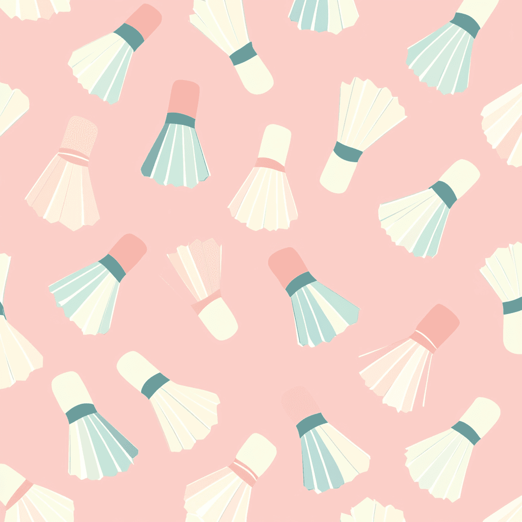 Badminton Party original repeating artwork