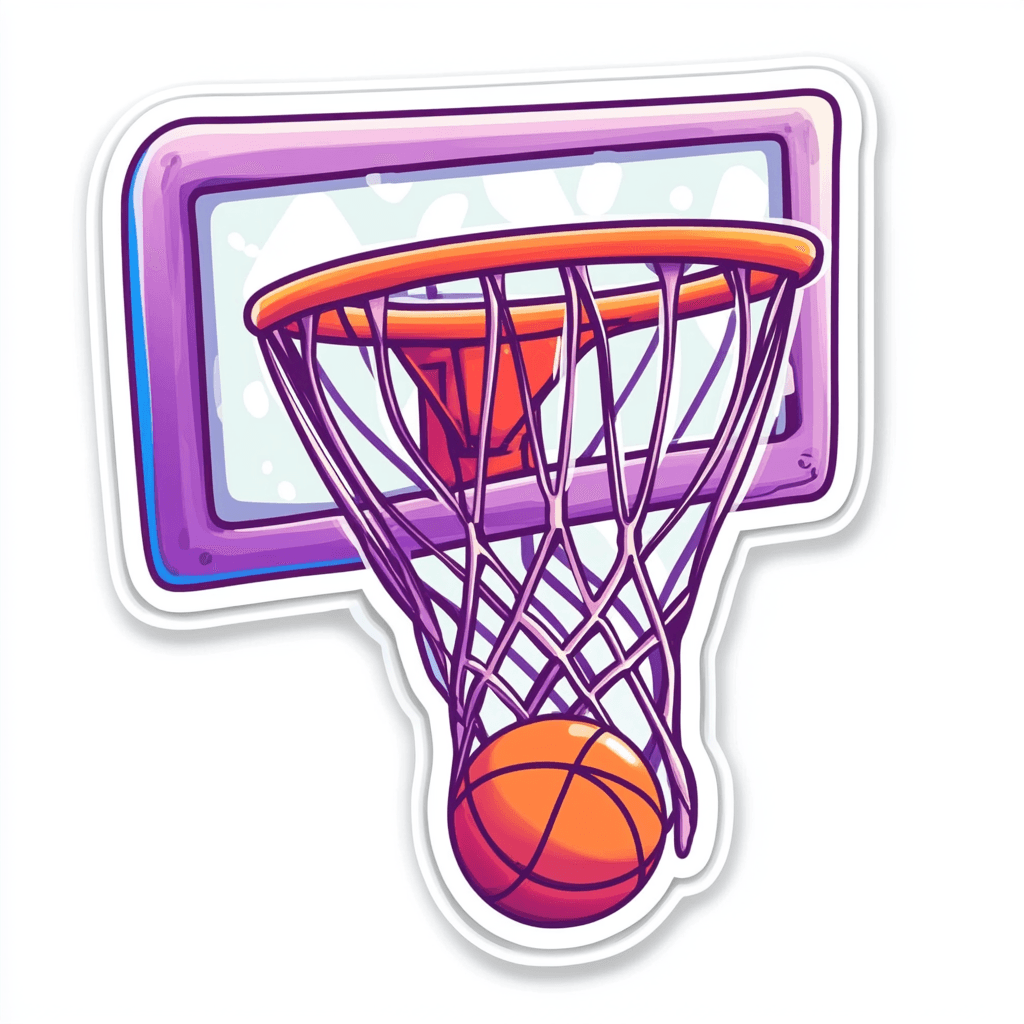 Basketball Pals original repeating artwork
