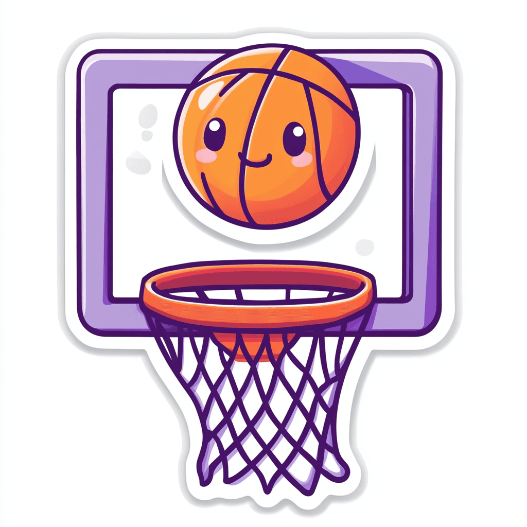 Basketball Twilight original repeating artwork