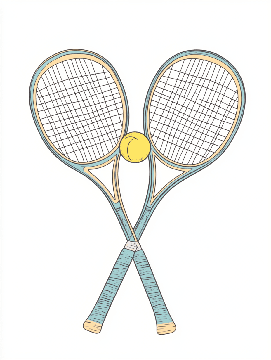 Tennis 146 original repeating artwork