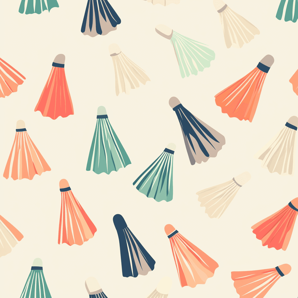 Badminton Club original repeating artwork