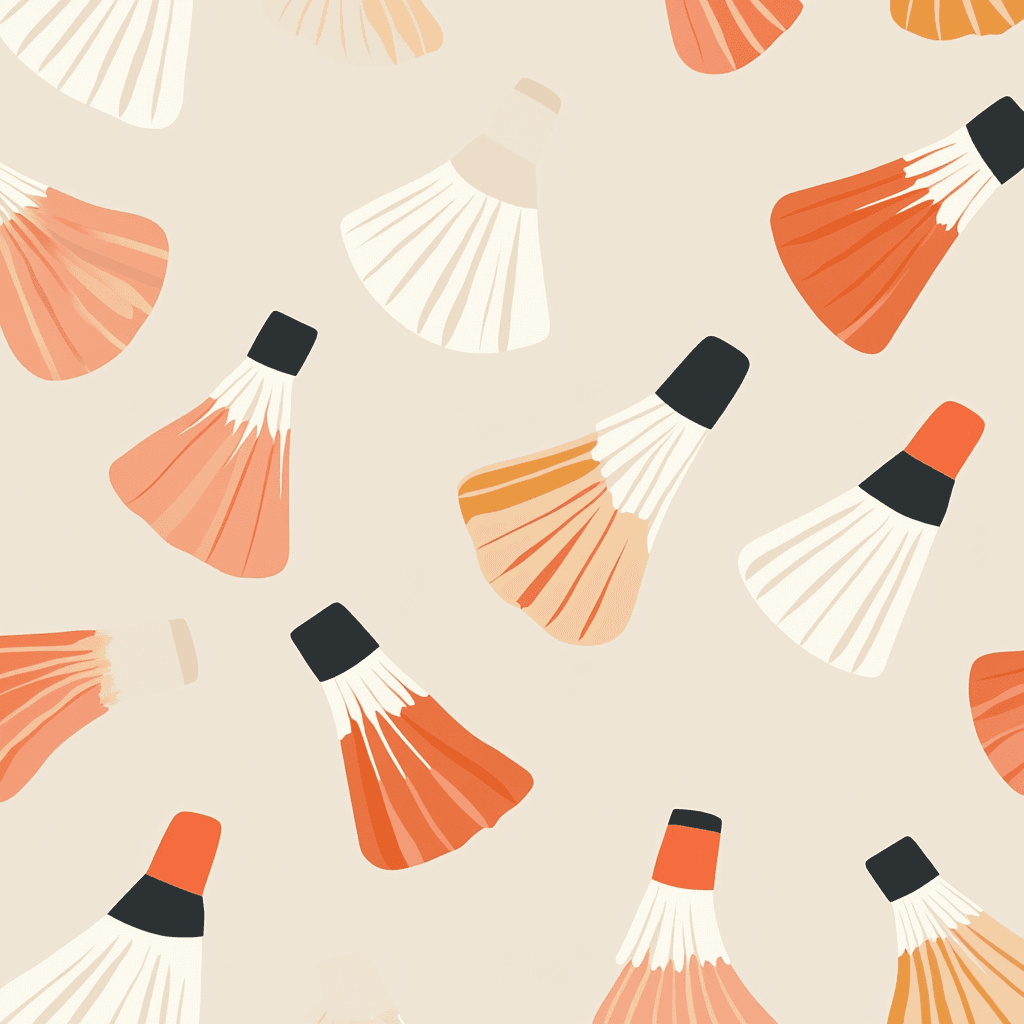 Badminton 007 original repeating artwork