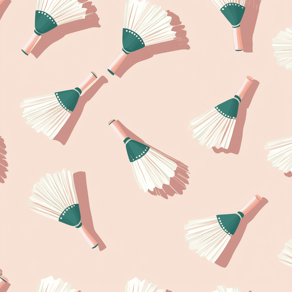Badminton Crew original repeating artwork