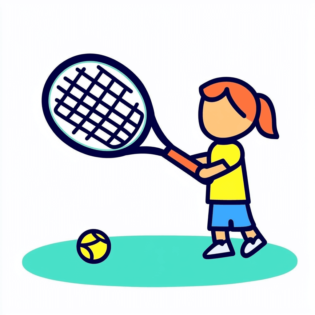 Tennis Zoom original repeating artwork
