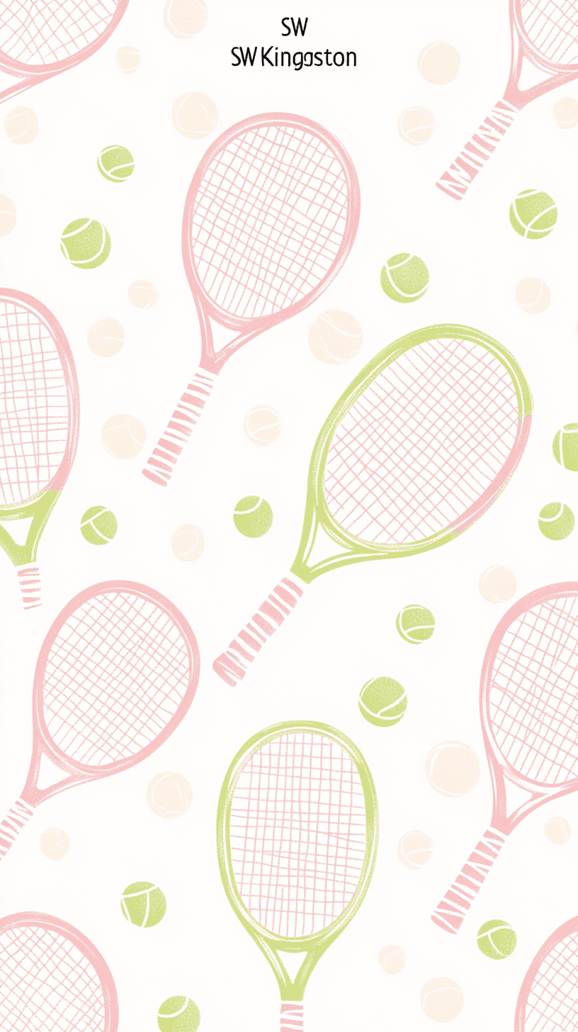 Tennis Mark original repeating artwork