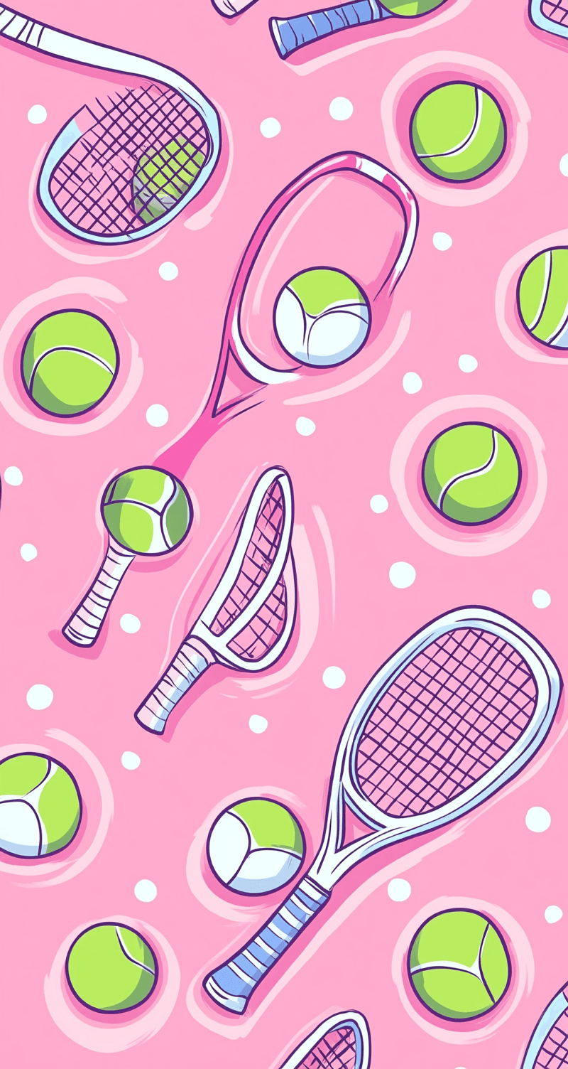 Tennis Grow original repeating artwork