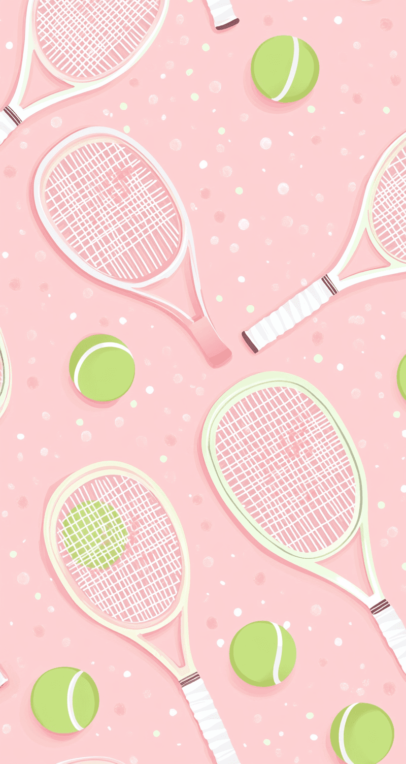 Tennis Pastel original repeating artwork
