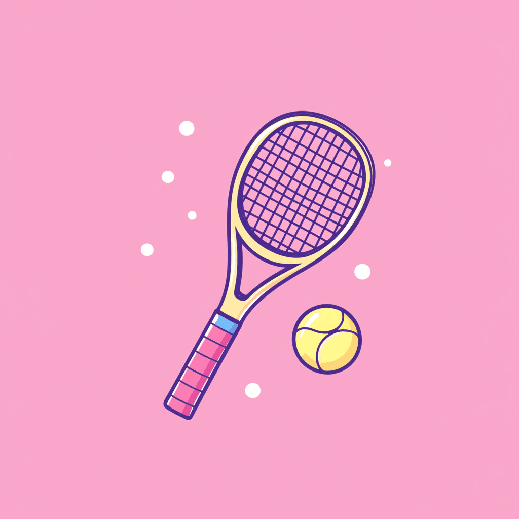 Tennis Ivory original repeating artwork
