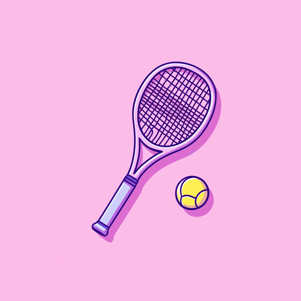 Tennis Bounce original repeating artwork