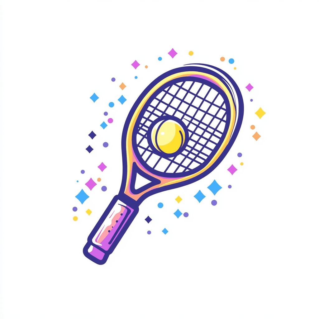 Tennis Loop original repeating artwork