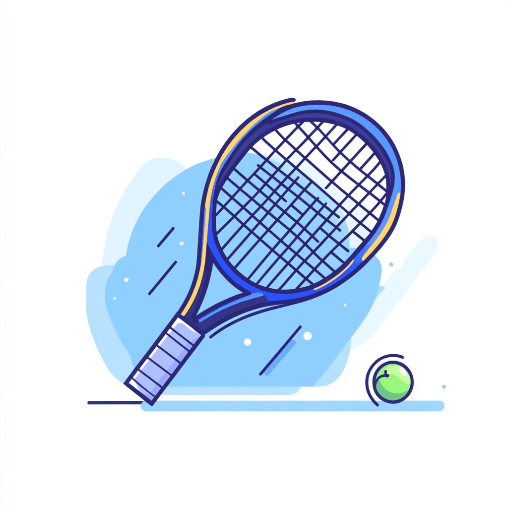 Tennis Morning original repeating artwork