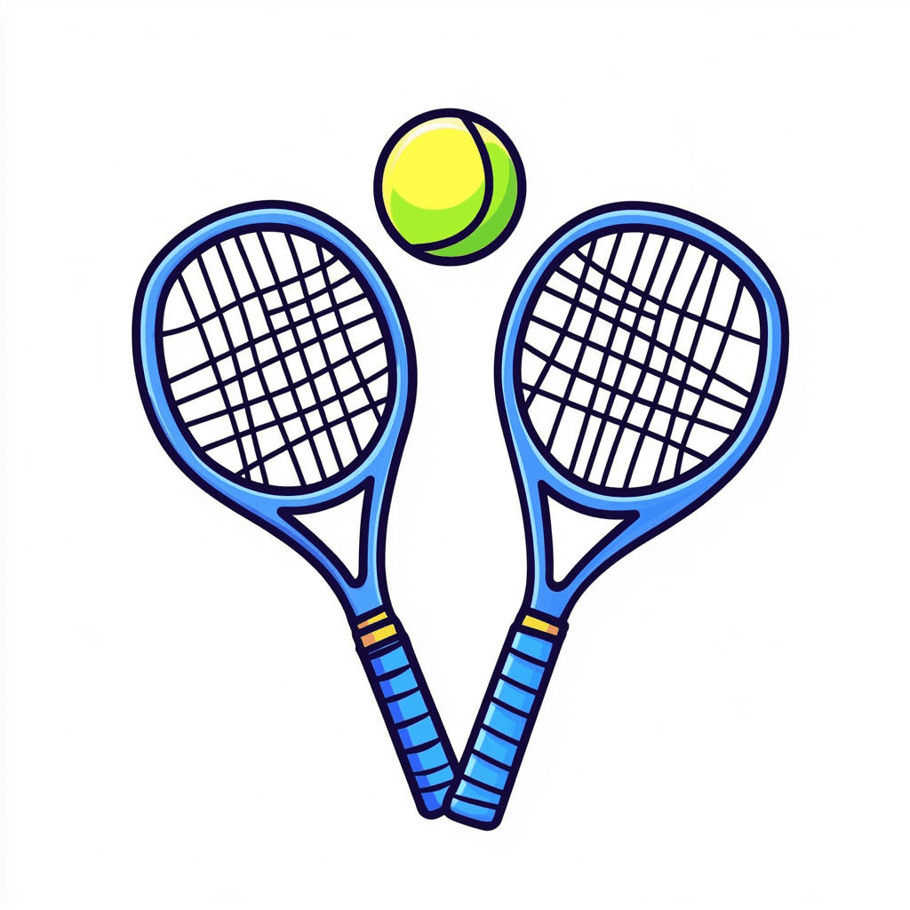 Tennis Print original repeating artwork