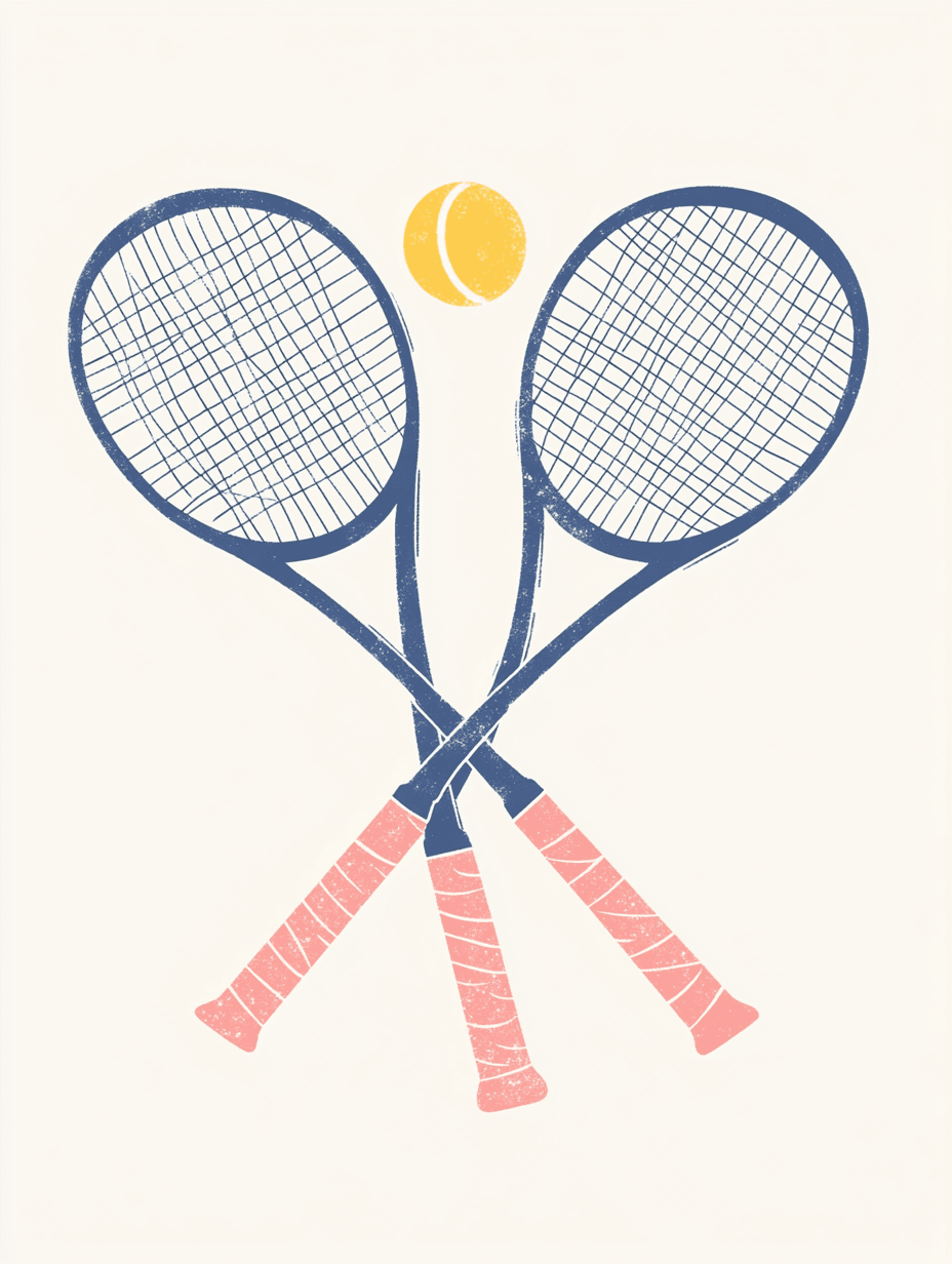 Tennis 083 original repeating artwork