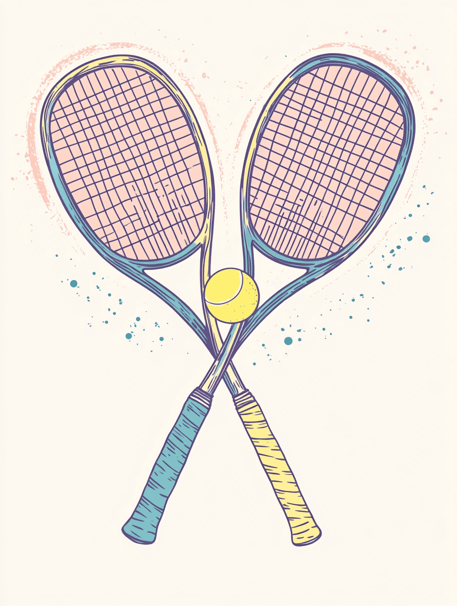 Tennis 028 original repeating artwork