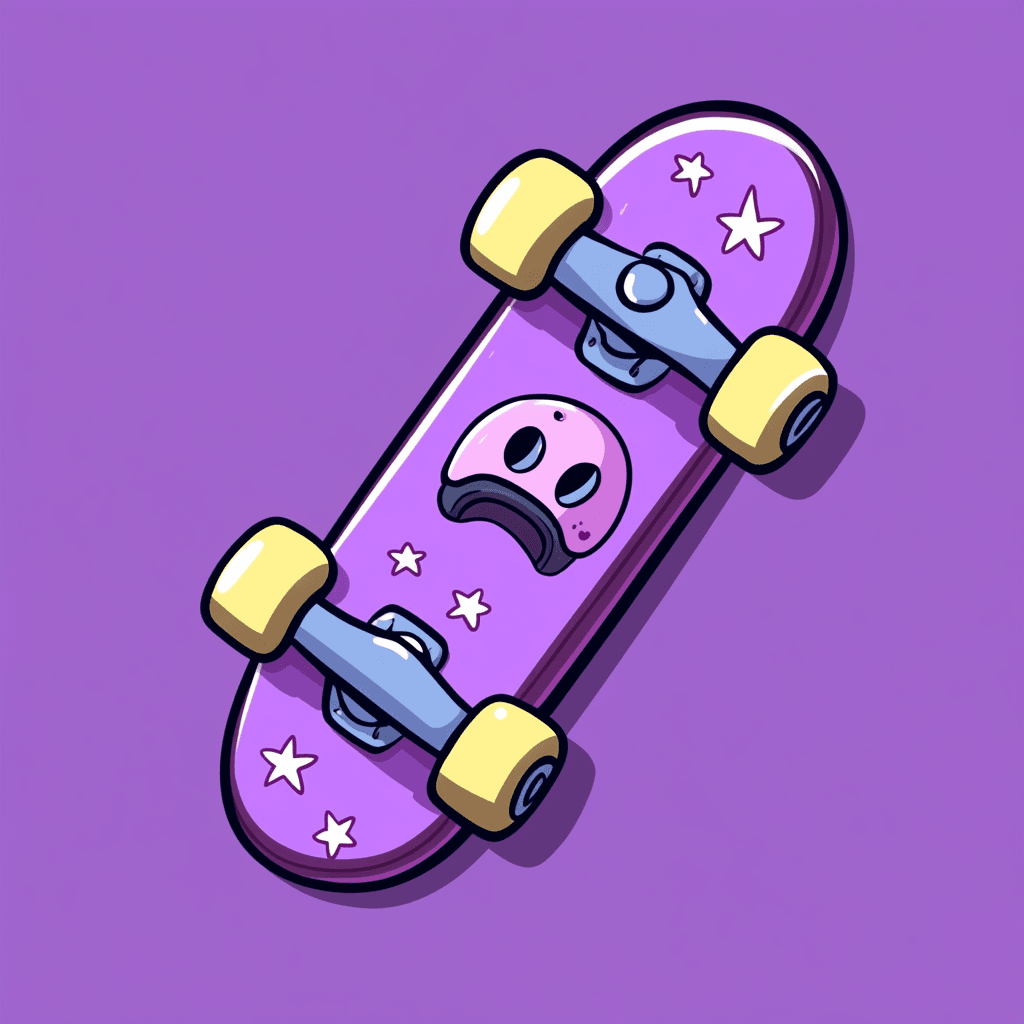 Skateboard Flip original repeating artwork