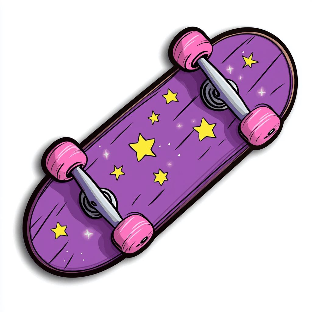 Skateboard Squad original repeating artwork