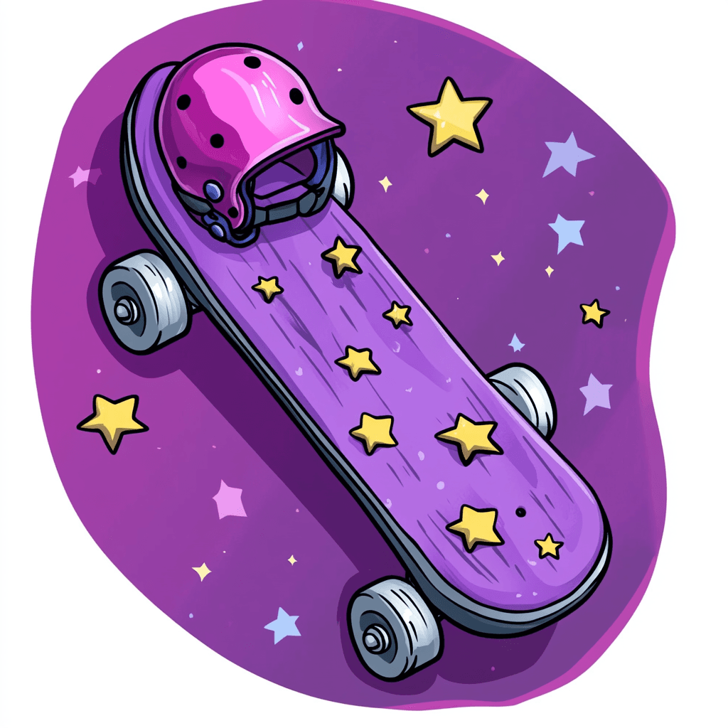 Skateboard Flow original repeating artwork