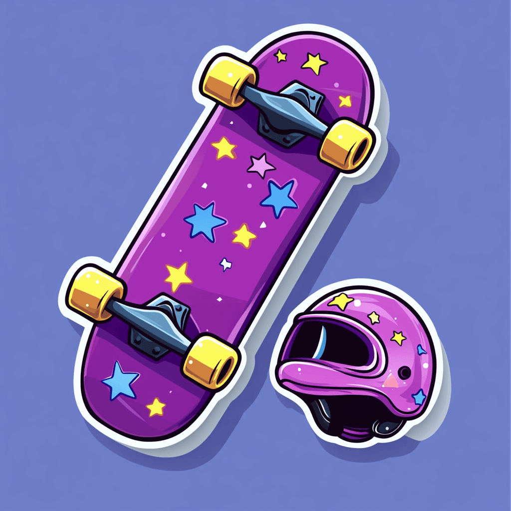 Skateboard Tribe original repeating artwork
