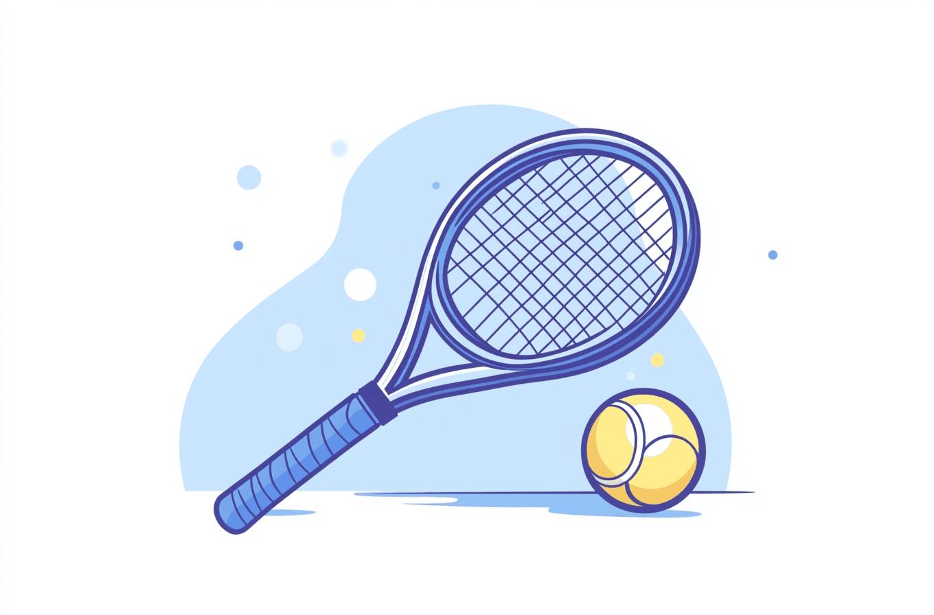 Tennis Flare original repeating artwork